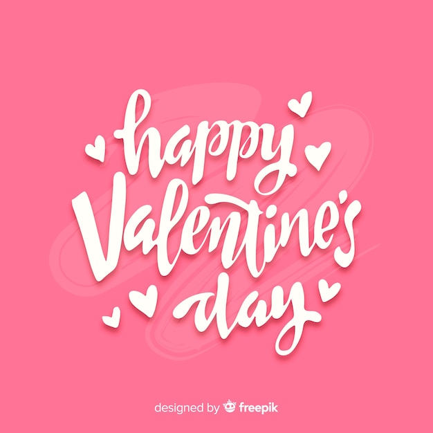 Lettering valentine background