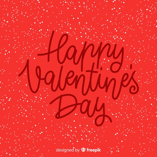 Lettering valentine background