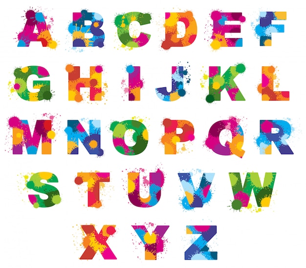 Premium Vector Letters Alphabet Painted By Color Splashes Font Abc premium-vector-letters-alphabet-painted-by-color-splashes-font-abc