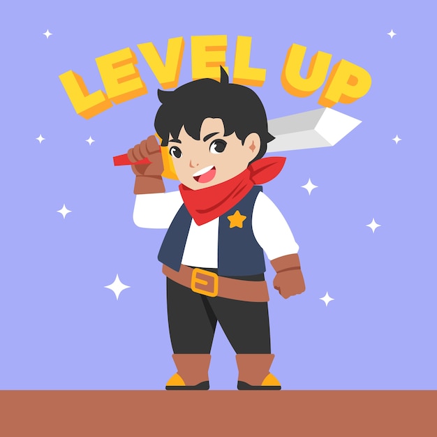 Level up illustration