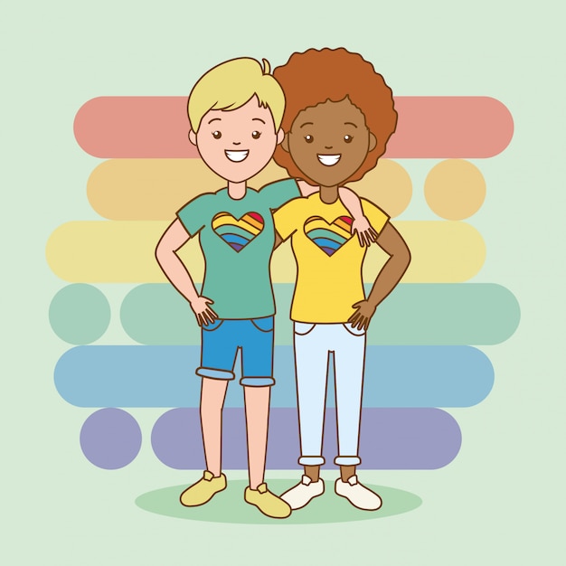 Free vector lgbt people