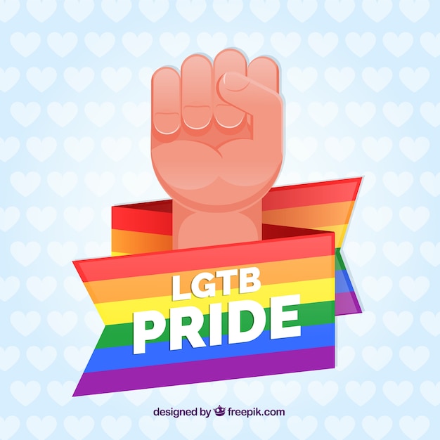 Lgtb pride background with rainbow colors