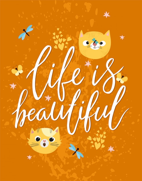 Life is beautiful greeting card