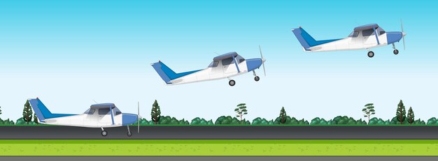 Light Aircraft Movement Vector