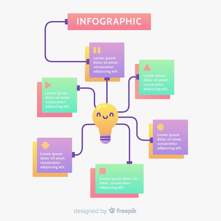 Free Vector light bulb infographcis