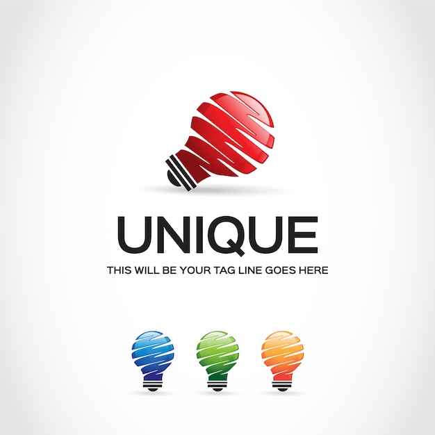 Free vector light bulb logo design