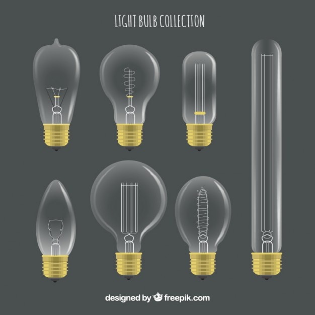 Vettore gratuito light bulb set