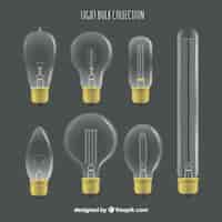 Free vector light bulb set