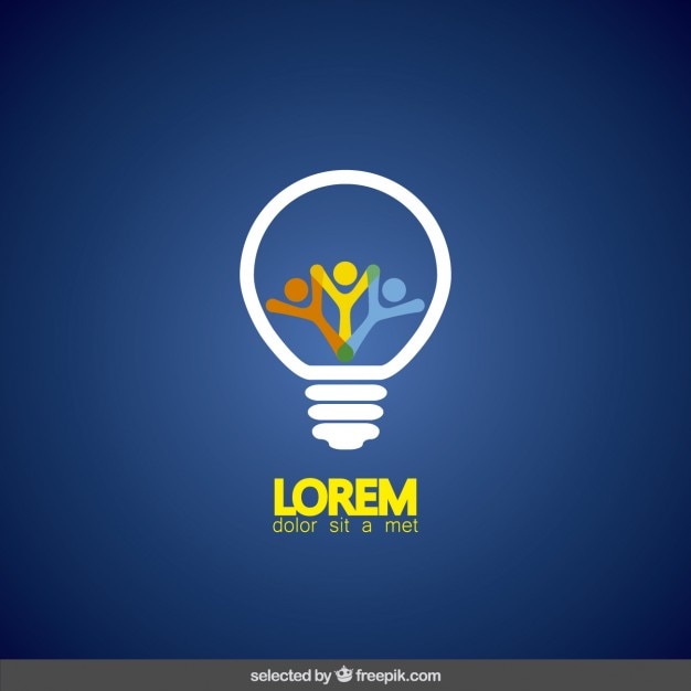Download Free Light Bulb With People Inside Logo Free Vector Use our free logo maker to create a logo and build your brand. Put your logo on business cards, promotional products, or your website for brand visibility.