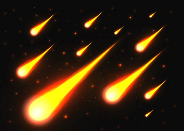 Premium Vector Light Of Falling Of A Meteorite In The Galaxy Premium Vector Light Of Falling Of A Meteorite In The Galaxy