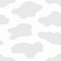 Free vector light gray seamless cloud patterned background vector