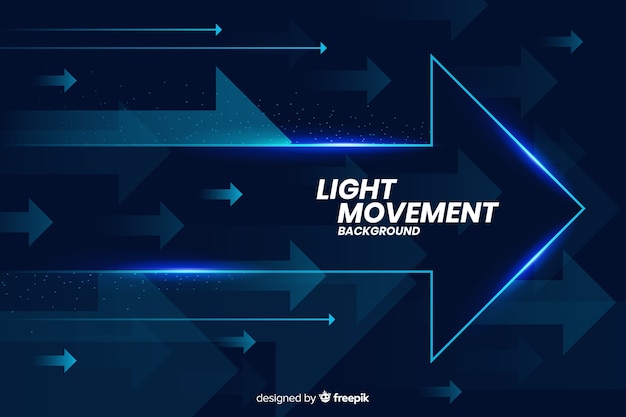 Light movement background with abstract shapes