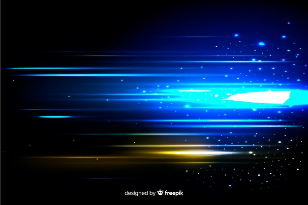 Light movement background with abstract shapes