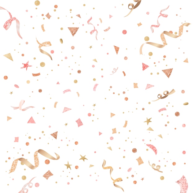 Free vector light pink confetti celebratory design