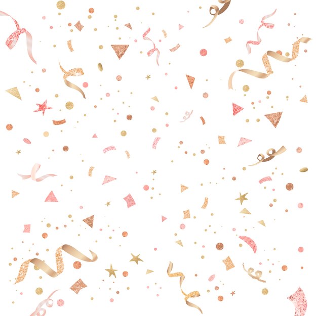 Светло-розовый конфетти праздничный дизайн
