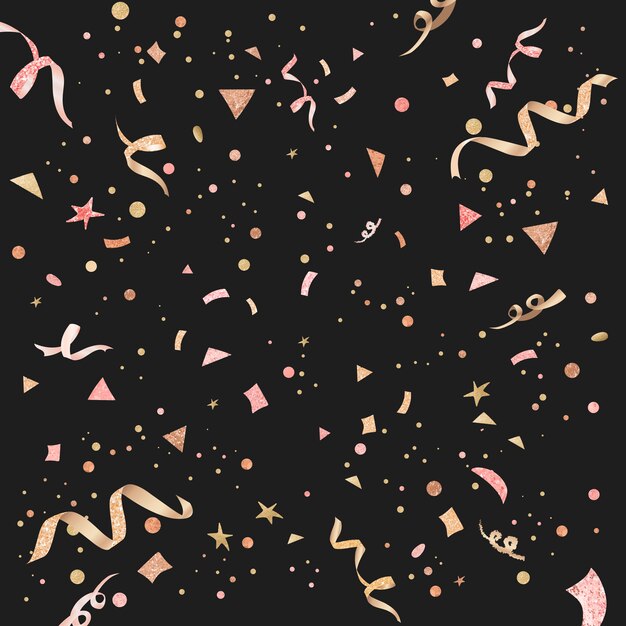 Light pink confetti celebratory design