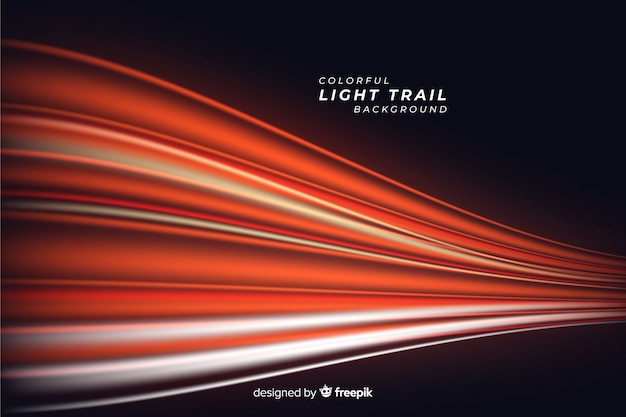 Free vector light trail background