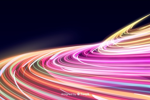 Free vector light trail background