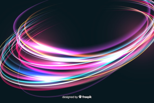 Free vector light trail background