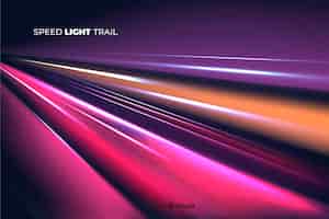 Free vector light trail background