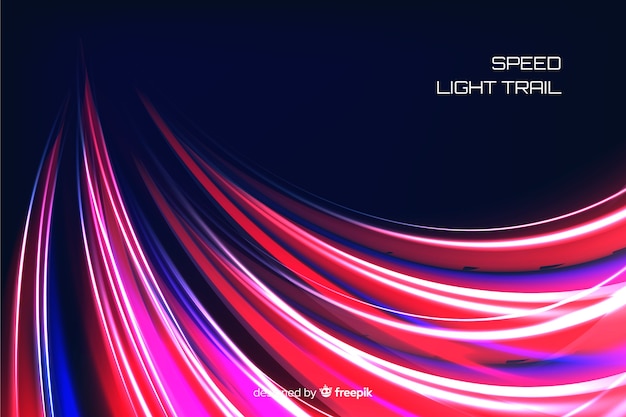 Free vector light trail background