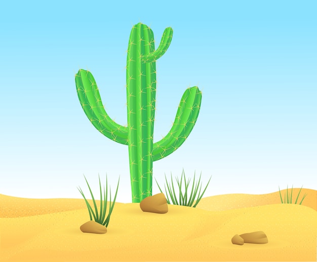 Light Wild Sand Desert Landscape Template