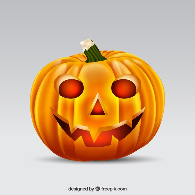 Lighted pumpkin background