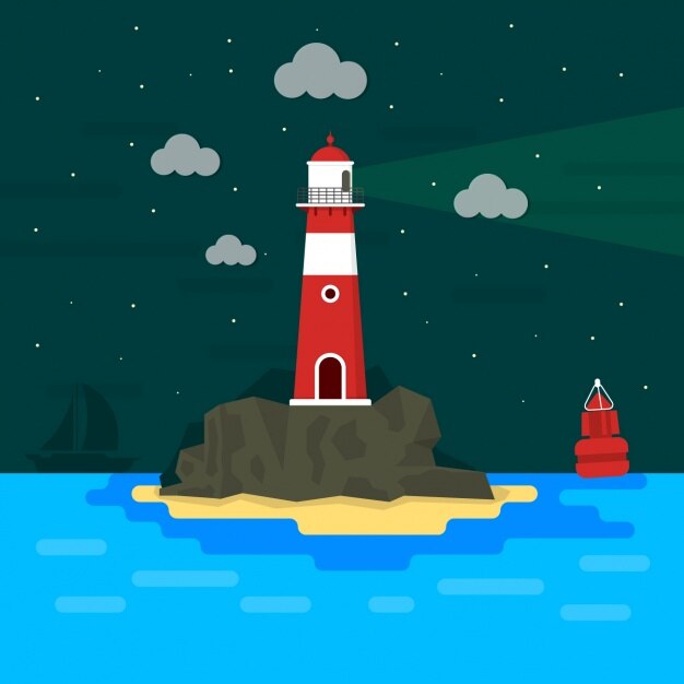 Lighthouse background design