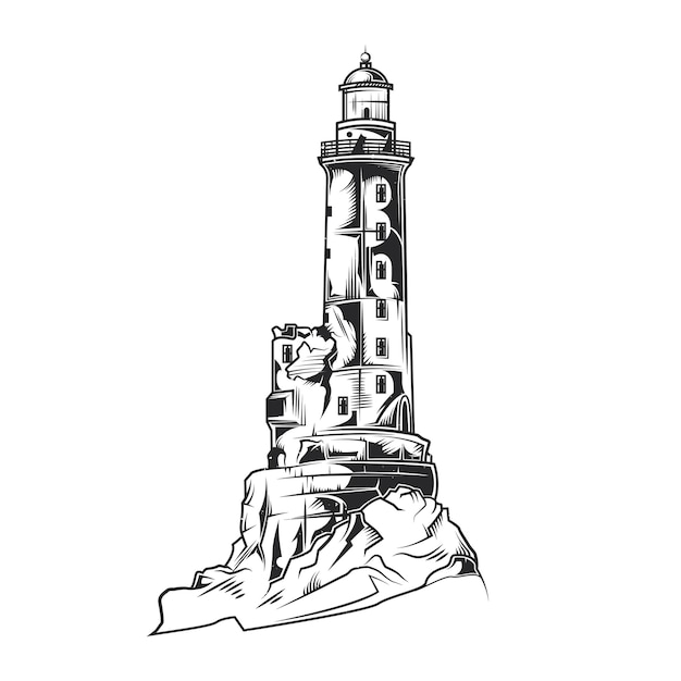 Free vector lighthouse illustration