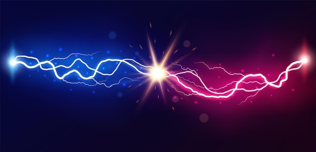 Lightning collision vector