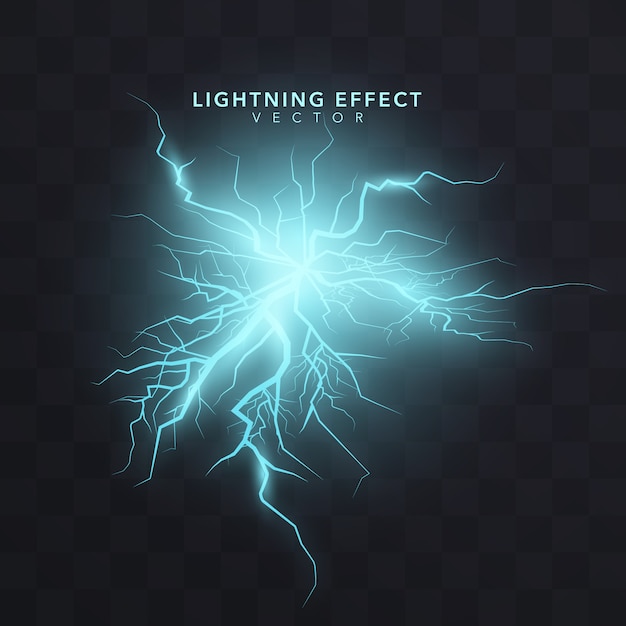 Free vector lightning effect background