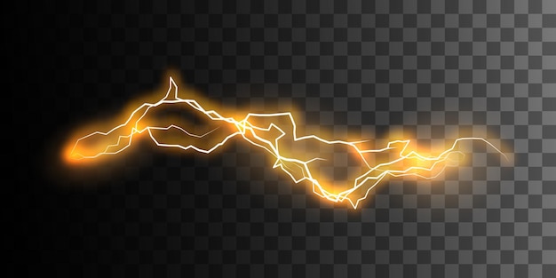 Lightning or electricity blast isolated