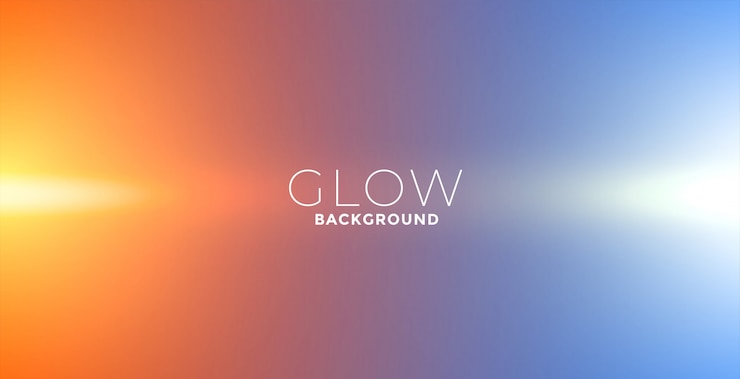 Free Vector lights glow effect background in orange and blue colors
