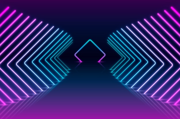 Free Vector lights neon background