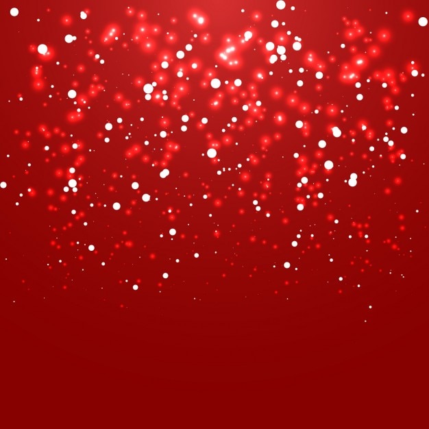 Lights on a red christmas background