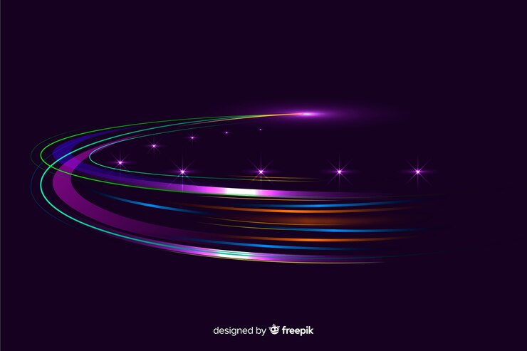 Free Vector lights trail high speed background