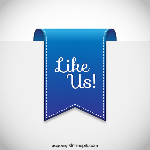 Free vector like us label