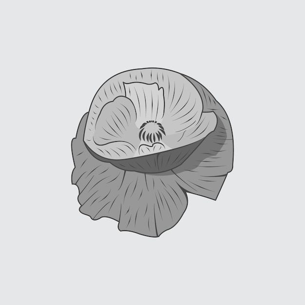 ユリの花のロゴのアイコンのベクトル図