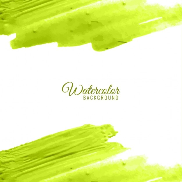 Free vector lime background with watercolors