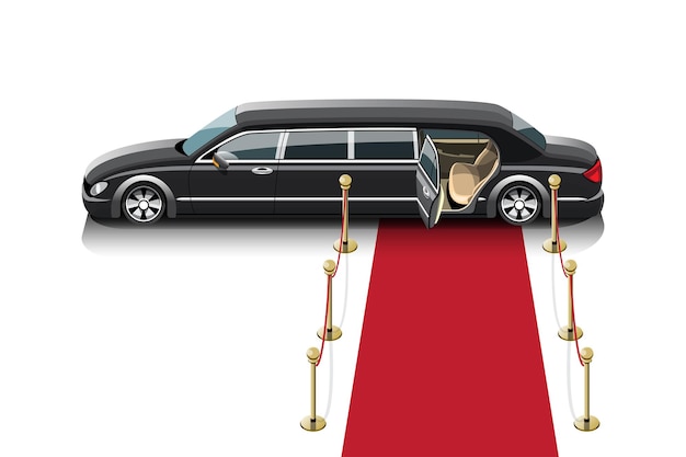 Free vector limousine taxi for special passengers