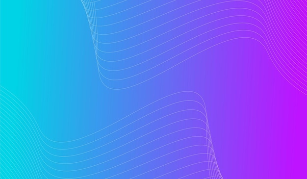 Line background wave gradient template design