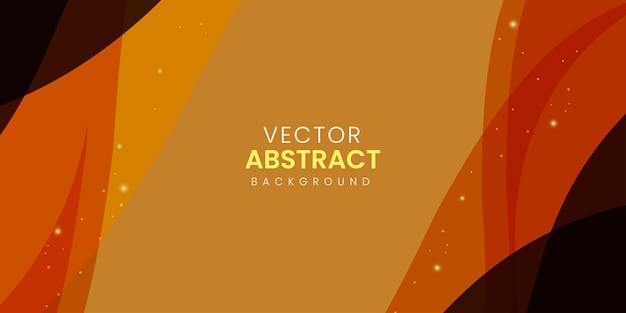 Free vector line curve transparent layer orange yellow brown colourful multipurpose abstact background banner