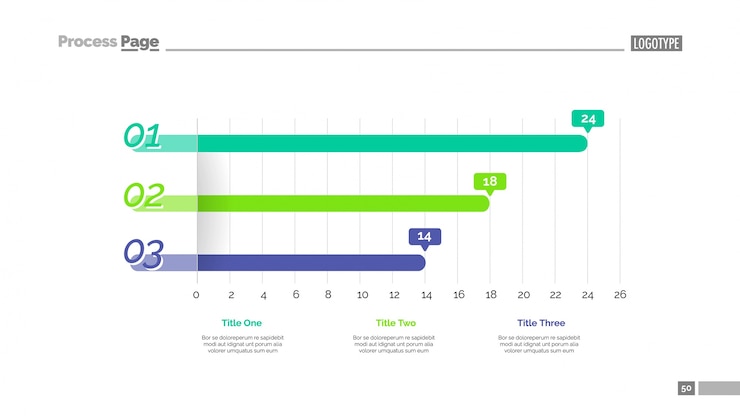 Free Vector line graph slide template