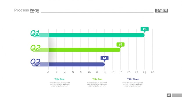 Line graph slide template