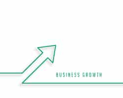 Free vector line style green business growth arrow moving towards target vector