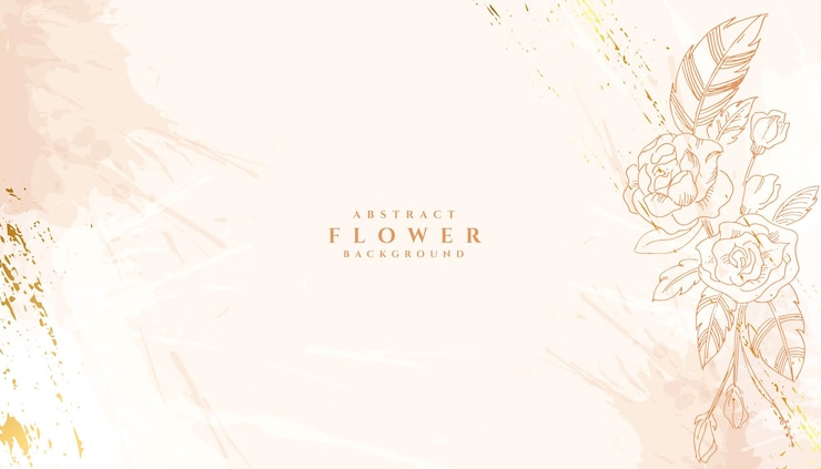 無料Vector スタイル 春の花 婚礼の背景
