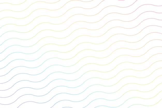 Бесплатное векторное изображение Волновой узор в стиле линии красочный фон