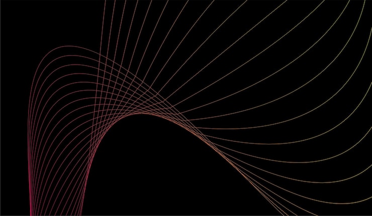 Free Vector line wave background gradient minimalist