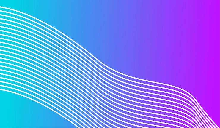 Free Vector line wave background gradient style template