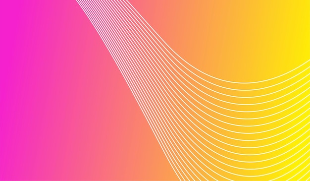 Line wave background gradient style template